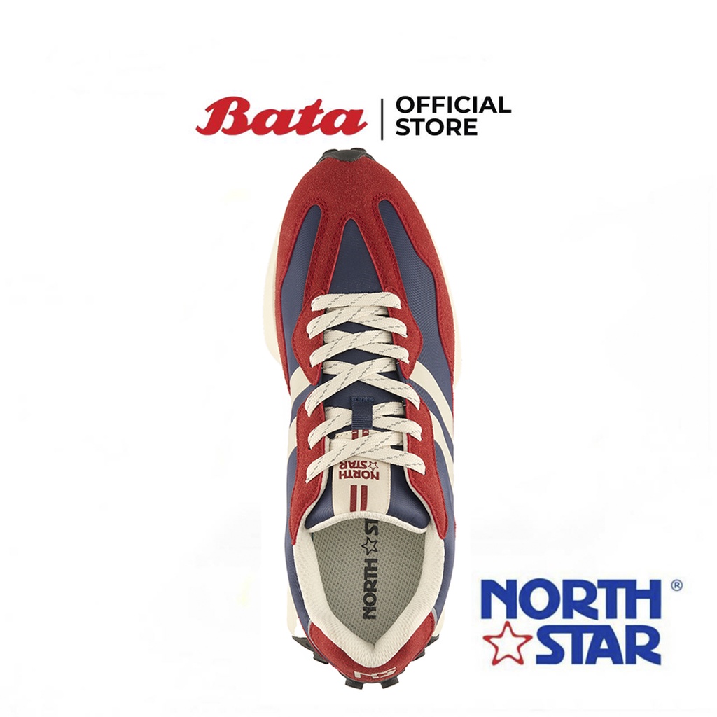 bata-บาจา-ยี่ห้อ-north-star-รองเท้าผ้าใบแบบผูกเชือก-รองเท้าผ้าใบแฟชั่น-สนีกเกอร์-สำหรับผู้ชาย-สีแดง-8205051