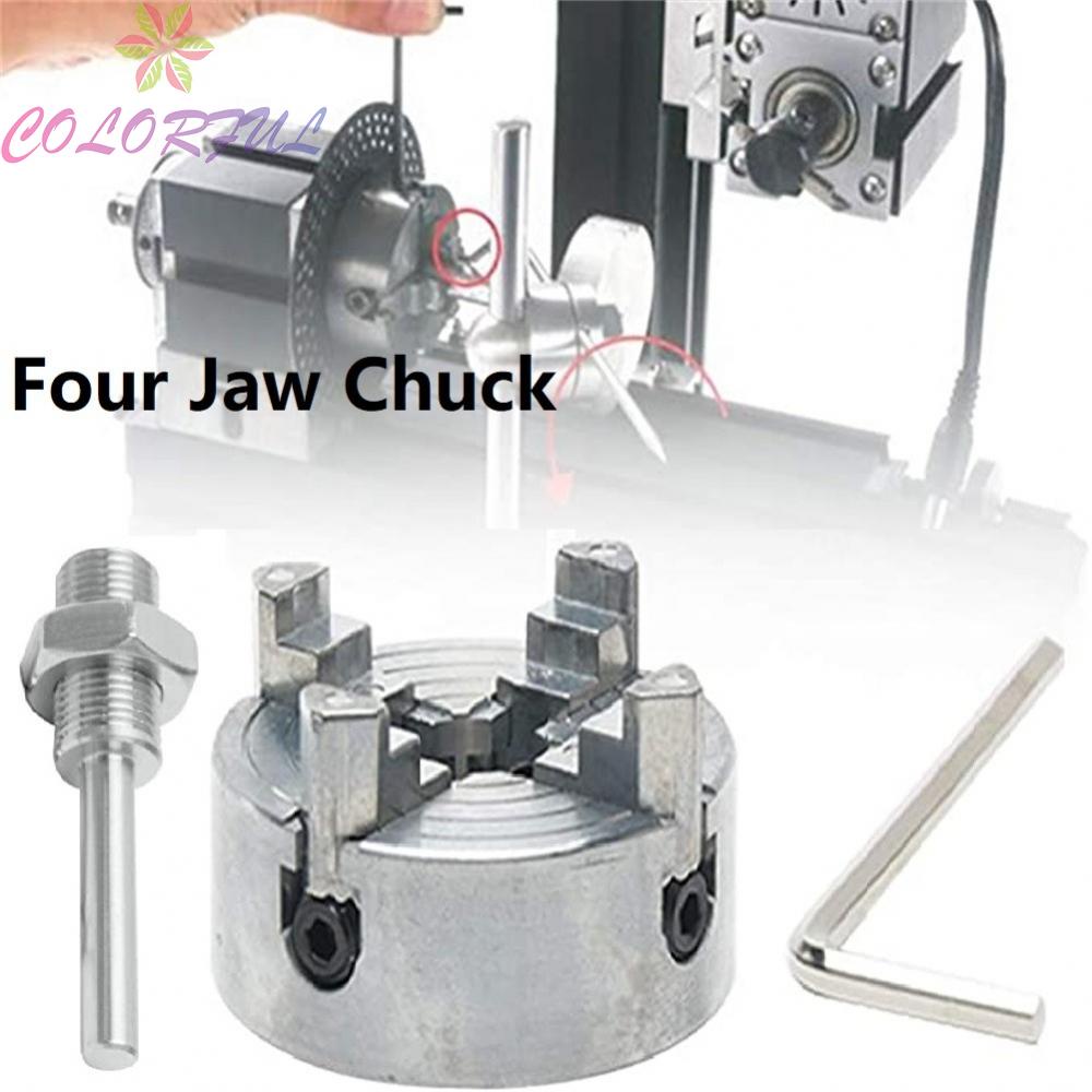 【COLORFUL】Four Jaw Chuck SelfCentering HCS High Carbon Steel 4 Jaws