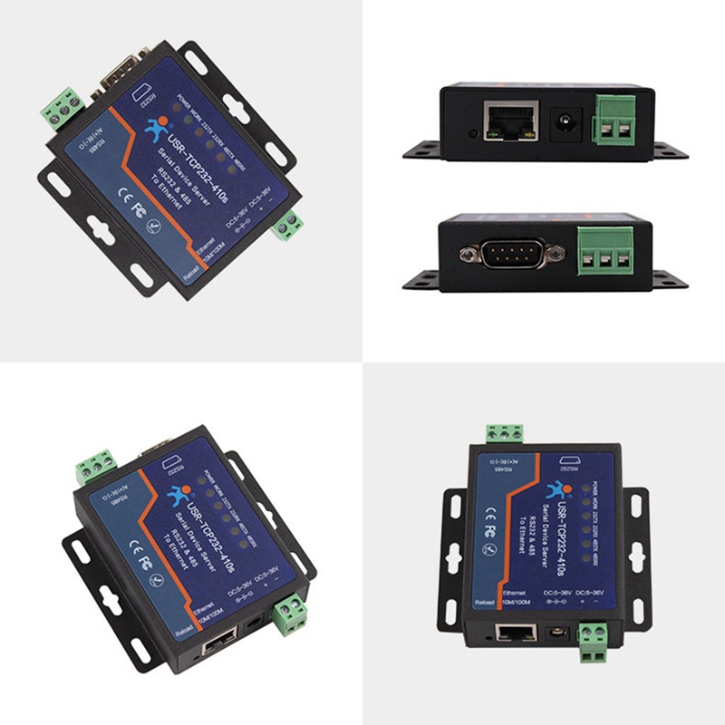 usr-tcp232-410s-rs232-rs485-อะแดปเตอร์แปลงสายอนุกรม-เป็นอีเธอร์เน็ต-รองรับ-dhcp-dns-ปลั๊ก-eu