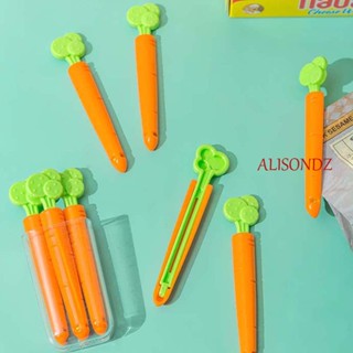 Alisondz คลิปหนีบถุงแม่เหล็กติดตู้เย็นหลากสี 5ชิ้น