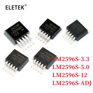 อุปกรณ์ควบคุม LM2596S-ADJ 3.3V 5V 12V TO-263 LM2596S LM2596 REG BUCK ADJ 3A TO263-5 Nmd Boost Usb 5 ชิ้น