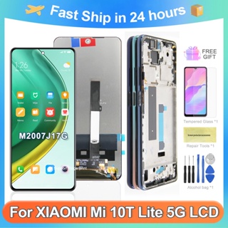 Mi 10T Lite 5G หน้าจอสัมผัสดิจิทัล LCD 6.67 นิ้ว แบบเปลี่ยน สําหรับ Xiaomi Mi 10T Lite 5G M2007J17G