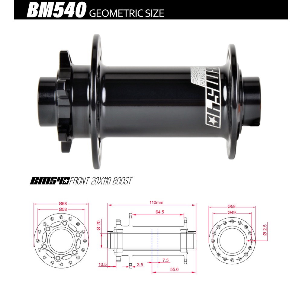 Koozer BM540 HUB fr am dh HUB Boost Thru 110 20 32 110x15 2 Shopee Thailand