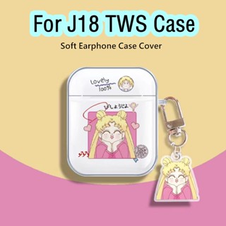 【คุณภาพสูง】เคสหูฟัง แบบนิ่ม ลายการ์ตูนน่ารัก สําหรับ J18 TWS J18 TWS