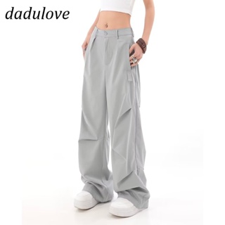 DaDulove💕 New American Ins Thin Section High Street Overalls Niche High Waist Loose Casual Pants Trousers