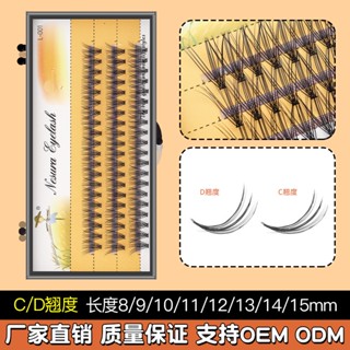 0.07 ขนตาปลอม คลัสเตอร์เดี่ยว 20D หนา ธรรมชาติ 20 ชิ้น