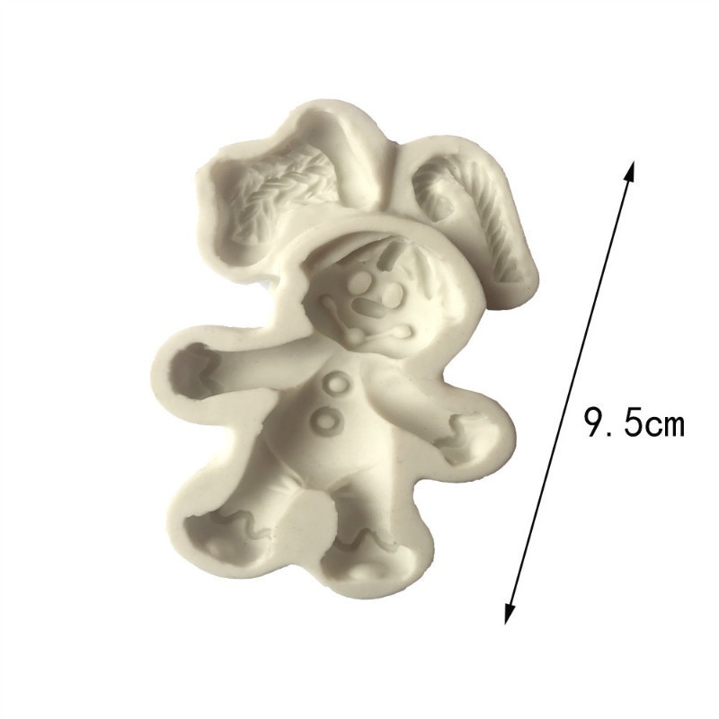 แม่พิมพ์ซิลิโคน-รูปมนุษย์ขนมปังขิง-กวางเอลก์-สําหรับตกแต่งเค้ก-ฟองดองท์-งานฝีมือ