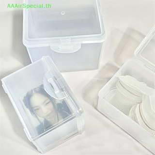 Aaairspecial กล่องเก็บโฟโต้การ์ด สติกเกอร์ใส สไตล์เกาหลี ไอดอล สําหรับจัดเก็บเครื่องเขียน TH