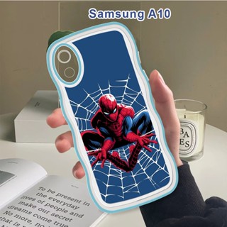 สําหรับ Samsung Galaxy A10 A20 A30 A50 A10S A20S A30S A50S A7 2018 เคสโทรศัพท์มือถือแบบนิ่ม กันกระแทก กันรอยกล้อง ลายการ์ตูนมาร์เวล หยัก สร้างสรรค์