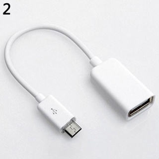Rich2.br สายเคเบิลอะแดปเตอร์แปลง USB 20 A ตัวเมีย เป็น Micro B ตัวผู้ OTG สําหรับ Samsung HTC