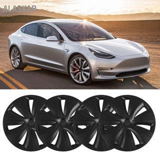 ALASKAR 4PCS 19in ล้อ Hub Cap สมมาตร Whirlwind รุ่น S สไตล์ล้อ Hubcap สำหรับ Tesla Y 2020 ถึง 2023