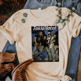 เสื้อยืด พิมพ์ลายการ์ตูนอนิเมะ Tokio Hotel สไตล์ญี่ปุ่น แฟชั่นฮาราจูกุ สําหรับผู้หญิง