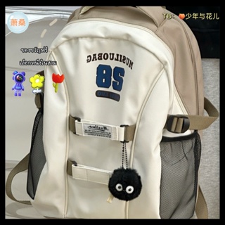 [Xiao Sang] กระเป๋าเป้สะพายหลัง กระเป๋านักเรียน ความจุขนาดใหญ่