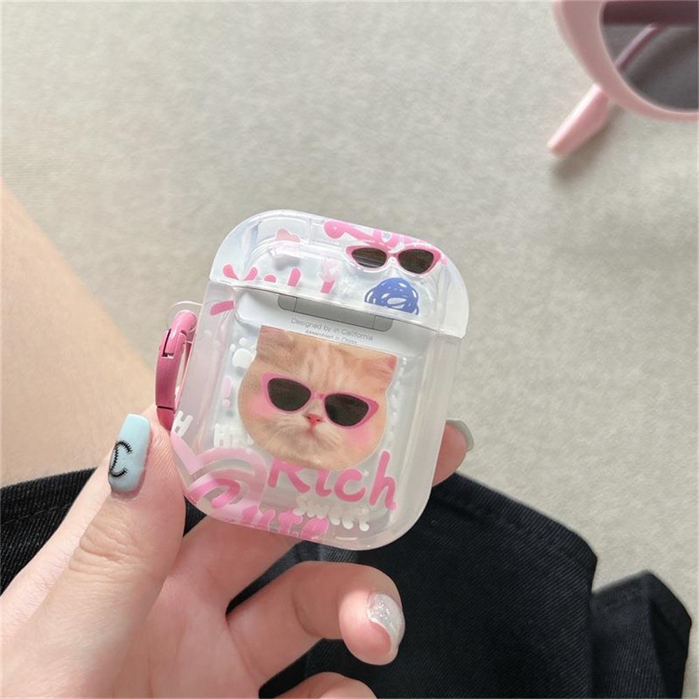 เคสหูฟัง-ลายลูกแมวน่ารัก-สีชมพู-สําหรับ-airpods-1-2-pro-2