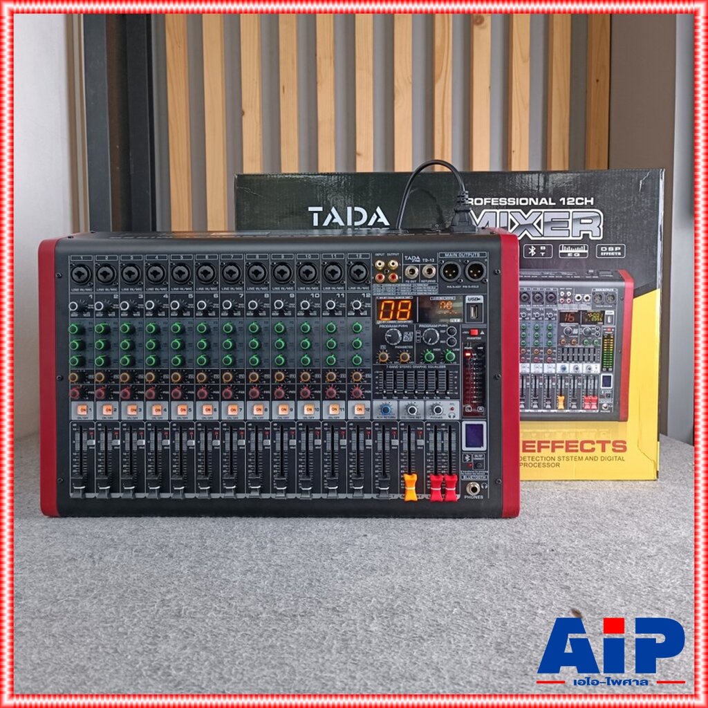 tada-td-12-mixer-tada-td-12-มิกซ์เซอร์-ธาดา-รุ่นtd12-มิกซ์เซอร์อนาล็อกมิกเซอร์-tada-มิกเซอร์-mixer-td-12-เอไอ-ไพศาล