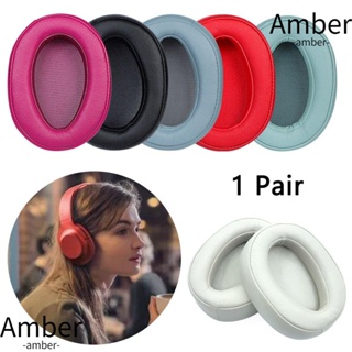 Amber แผ่นโฟมครอบหูฟัง แบบเปลี่ยน สําหรับ SONY MDR-100AAP 100A H600A 1 คู่