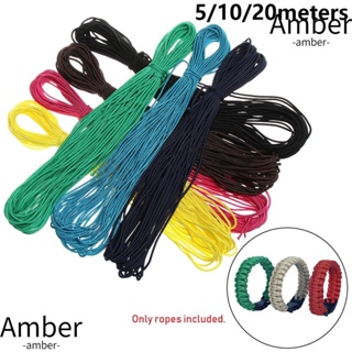 Amber เชือกพาราคอร์ด 5 10 20 เมตร 550 เส้นผ่าศูนย์กลาง 7 สี 2 มม. สําหรับตั้งแคมป์ เดินป่า เต็นท์