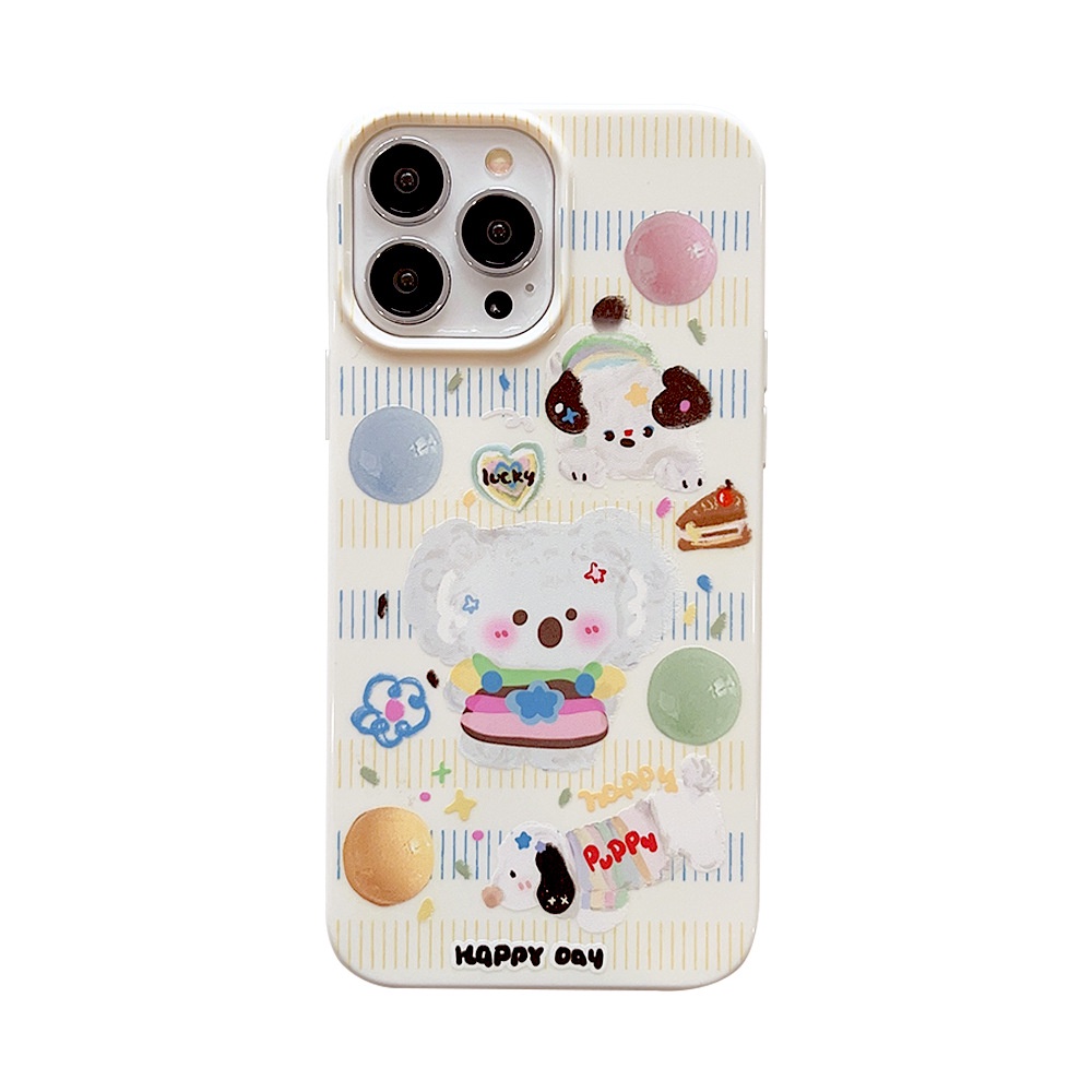 เคสโทรศัพท์มือถือ-ซิลิโคน-ลายการ์ตูนหมีโคอาล่า-เจลลี่บีนน่ารัก-สําหรับ-iphone-se2020-7-8-plus-14-x-xr-xm-11-12-13-pro-max-at0507