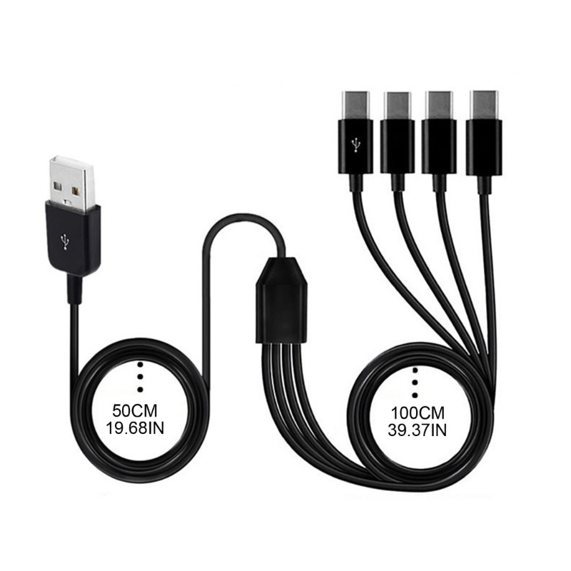 bt-4-in-1-สายชาร์จ-usb-หลายพอร์ต-พร้อมตัวเชื่อมต่อ-4-type-c