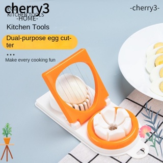 CHERRY3 2-in-1 เครื่องตัดไข่ ลวดสเตนเลส 304 แยกไข่ เรียบง่าย สําหรับบ้าน ห้องครัว