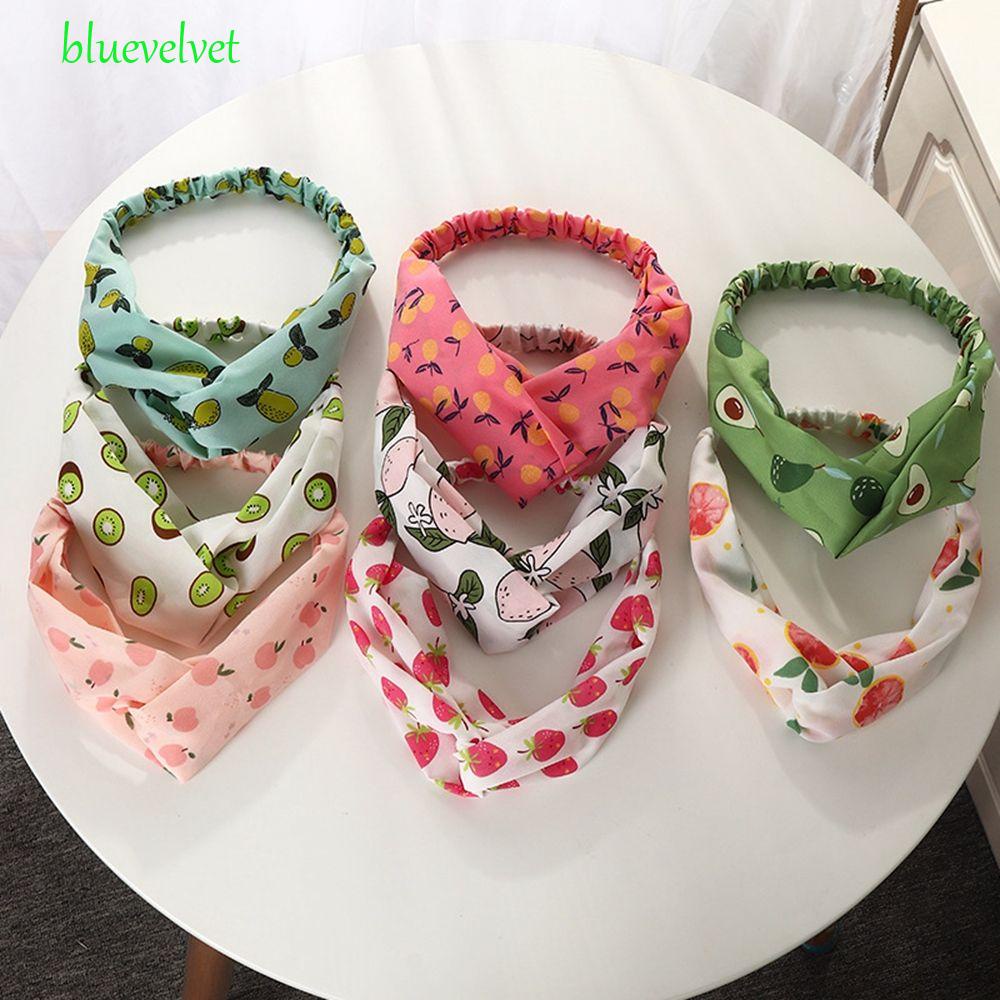 bluevelvet-ที่คาดผม-ผ้าโพกหัว-พิมพ์ลายผลไม้-สตรอเบอร์รี่-แบบยืดหยุ่น-เหมาะกับฤดูร้อน