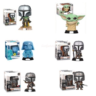 โมเดลฟิกเกอร์ Funko Pop Star Wars Yoda Mandalorian General Grievous ของเล่นสําหรับเด็ก