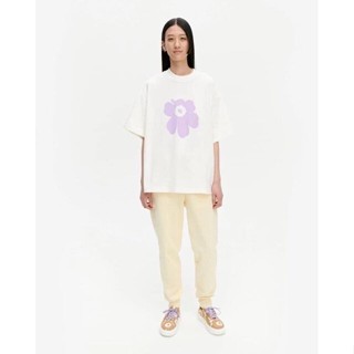 Marimekko เสื้อยืดแขนสั้น American Print Tide Brand เสื้อยืดคอตตอน