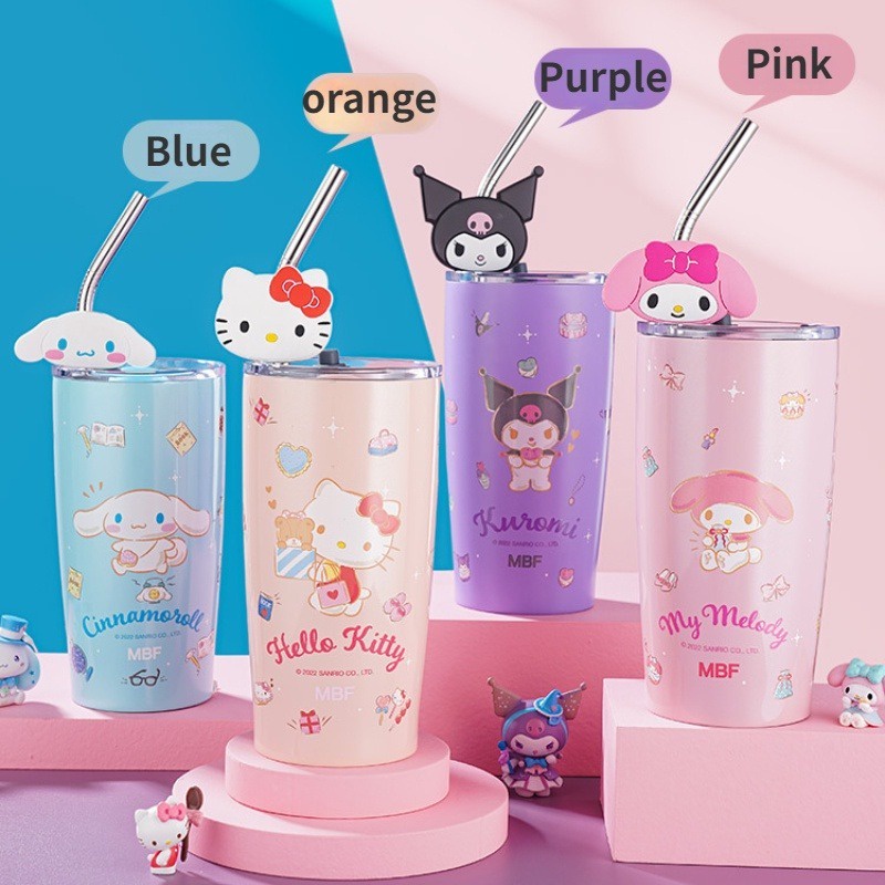 sanrio-แก้วน้ําเหล็ก-มีฉนวนกันความร้อน-ลาย-hello-kittys-พร้อมฝาปิด-ขนาด-600-มล-สําหรับเด็กผู้หญิง