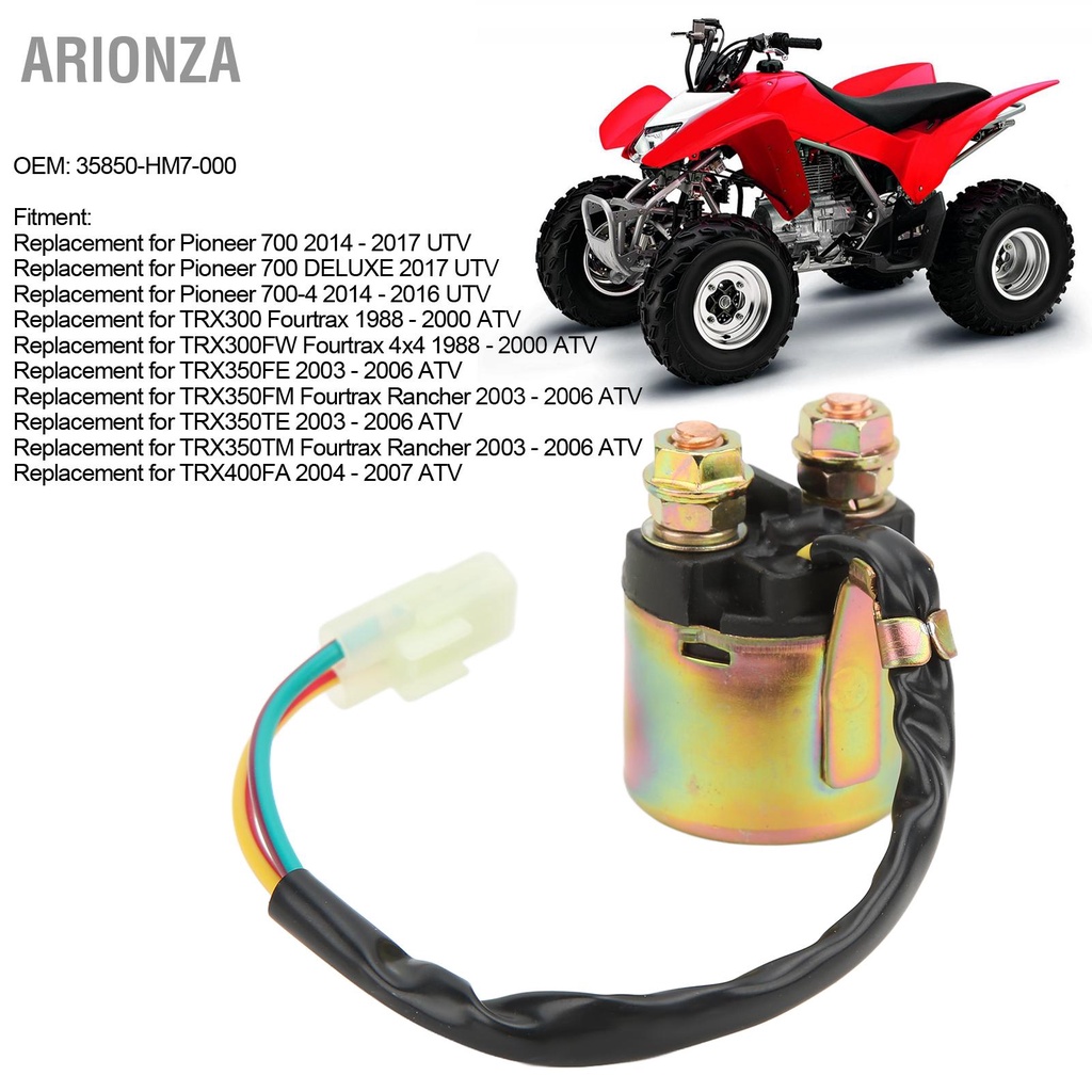 arionza-สตาร์ทเตอร์โซลินอยด์รีเลย์-35850-hm7-000-ทดแทนสำหรับ-trx400fga-fourtrax-rancher-4x4-2004-2007-atv