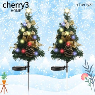 Cherry3 โคมไฟ LED กันน้ํา สําหรับตกแต่งต้นคริสต์มาส ลานทางเดิน สวน 2 ชิ้น ต่อแพ็ค