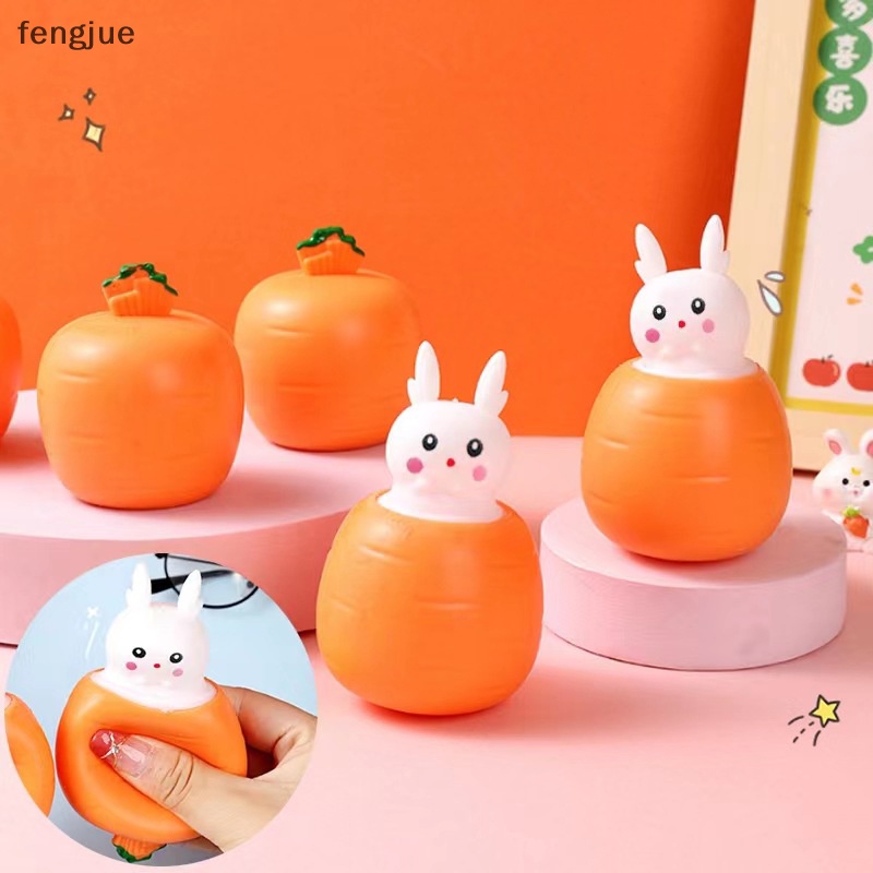 fengjue-ของเล่นบีบสกุชชี่-รูปการ์ตูนแครอท-กระต่ายน่ารัก-คลายเครียด