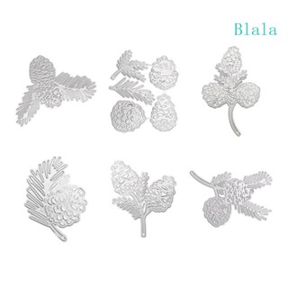 Blala แผ่นแม่แบบโลหะ ตัดลายคริสต์มาส สําหรับตกแต่งสมุด อัลบั้ม กระดาษ DIY