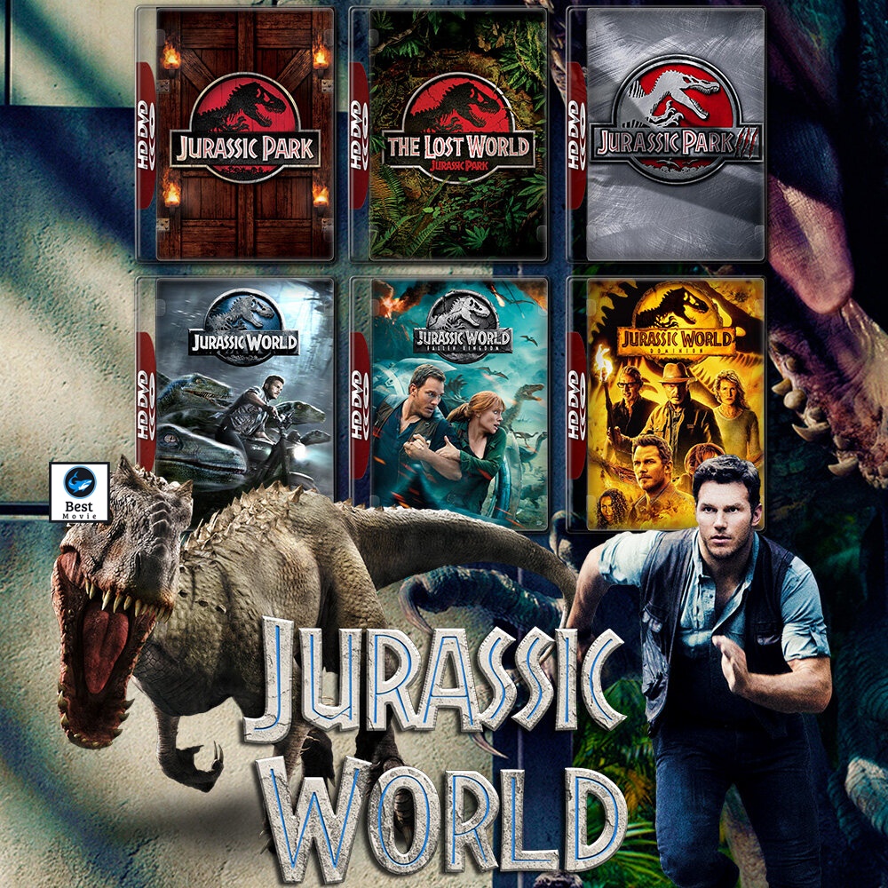 แผ่นบลูเรย์-หนังใหม่-jurassic-park-จูราสสิค-ปาร์ค-ภาค-1-3-jurassic-world-จูราสสิค-เวิลด์-ภาค-1-3-รวม-6-ภาค-bluray-mast