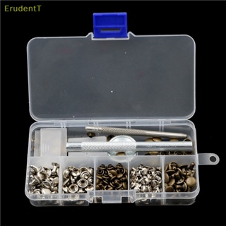 [ErudentT] อุปกรณ์หมุดโลหะ สําหรับซ่อมแซมเครื่องหนัง 120 ชิ้น ต่อชุด [ใหม่]