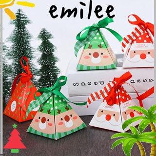 Emilee ถุงกระดาษใส่ของชําร่วยเด็ก ลายคริสต์มาส 10 ชิ้น
