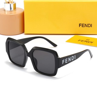 Fendi แว่นตากันแดด ทรงกลม สไตล์เรโทร แฟชั่นสําหรับผู้ชาย และผู้หญิง