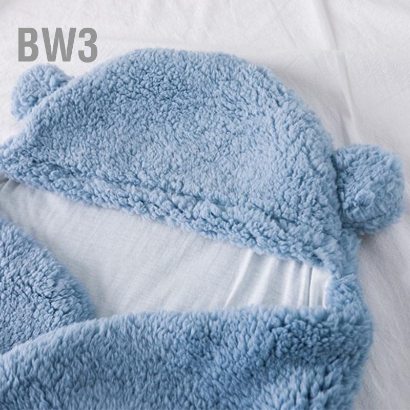 bw3-ผ้าห่มห่อตัวเด็ก-ผ้าขนโพลีเอสเตอร์-ลายการ์ตูน-ถุงนอนนุ่มสบายผิว-70ซม