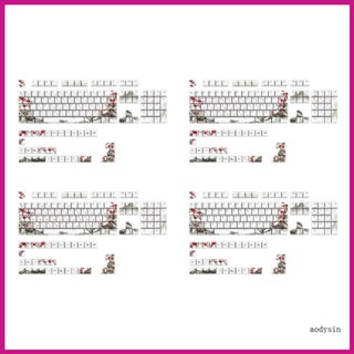 Aod ปุ่มกดคีย์บอร์ด 135 คีย์ Pbt แบบหนา สีย้อม สําหรับคีย์บอร์ด Mechanical