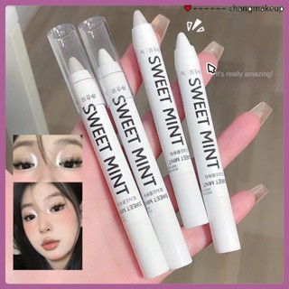 Sweet Mint Flash Eye Shadow Stick Multi-use Eye Head Brightening Pearlescent Silkworm Pen Waterproof Sink Eye Shadow Stick COD