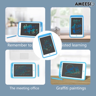 Ameesi กระดานเขียน 8.5/10 นิ้ว พร้อมปากกา ปุ่มเดียว ลบได้ แท็บเล็ตวาดภาพ ที่มีสีสัน ของเล่นเพื่อการศึกษา หน้าจอ LCD กระดานวาดภาพอิเล็กทรอนิกส์ สําหรับเด็ก