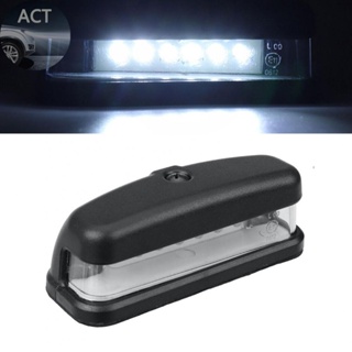 หลอดไฟ LED 10-30V ABS เลนส์ใส กันกระแทก สําหรับติดป้ายทะเบียนรถยนต์ รถบรรทุก 1 ชิ้น