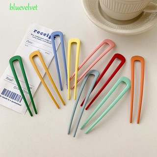 Bluevelvet กิ๊บติดผม รูปตัว U ทันสมัย หรูหรา ทันสมัย สีสันสดใส สไตล์มินิมอล