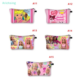&lt;Arichsing&gt; กระเป๋าถือ กระเป๋าเครื่องสําอาง ลายการ์ตูนตุ๊กตาบาร์บี้น่ารัก สีชมพู สําหรับเด็กผู้หญิง นักเรียน