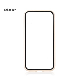 &lt;Dobetter&gt; เคสโทรศัพท์กระจกนิรภัย แม่เหล็ก ป้องกันแสงสะท้อน สําหรับ iPhone 7 8 Plus X XR XS Max