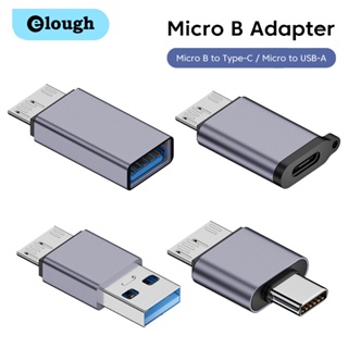 Elough อะแดปเตอร์แปลงข้อมูล USB-A Type-C เป็น Micro B HDD 10Gbps ความเร็วสูง