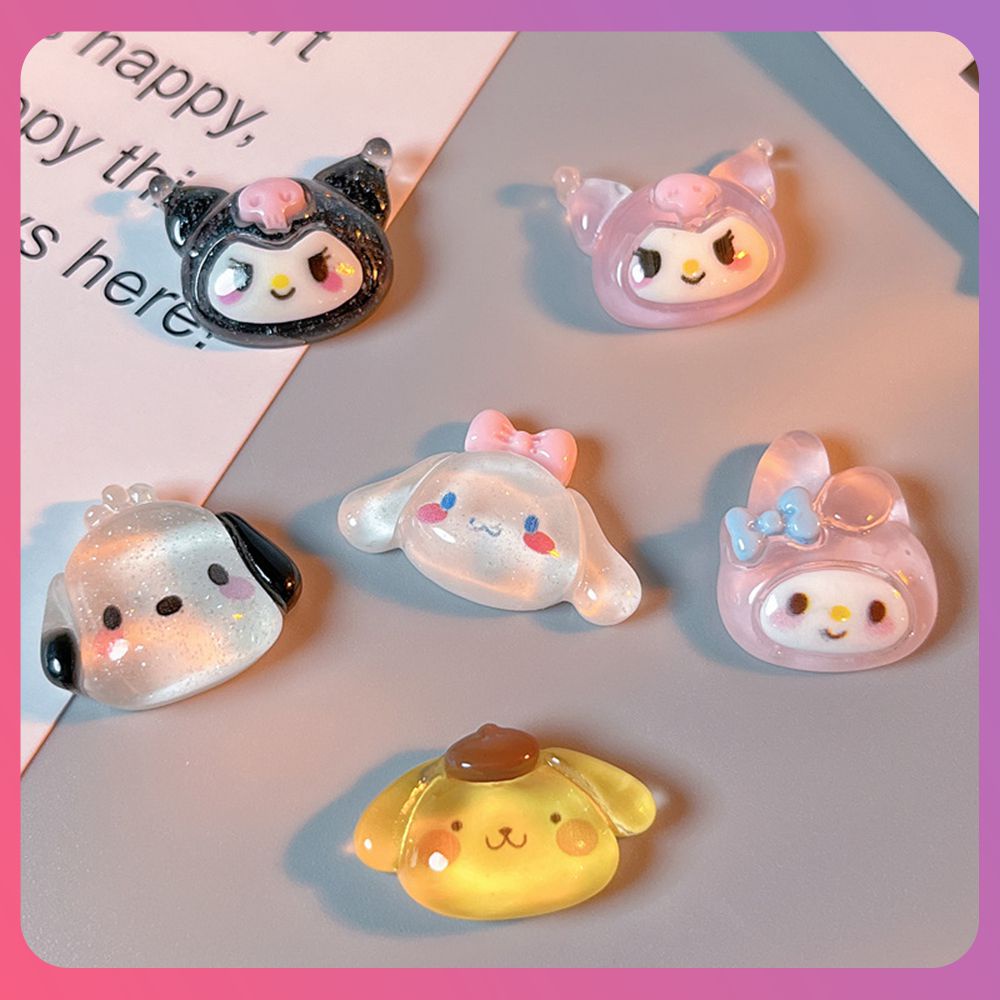 สร้างสรรค์ใส-sanrio-อุปกรณ์เรซิ่นการ์ตูนสัตว์-diy-ครีมหมากฝรั่งกิ๊บห่วงหัวสายแพทช์โทรศัพท์กรณีอุปกรณ์วัสดุ-cod