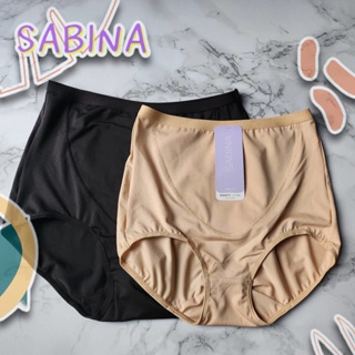 Sabina กางเกงชั้นใน รุ่น Panty Zone รหัส SUXZF5107 สีดำ สีเนื้อ เก็บพุง กระชัยหน้าท้อง
