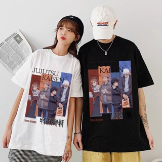 Harajuku Mens tshirt Jujutsu Kaisen Printed Unisex Short Sleeve T shirt Cool Cartoon Anime Casual T-shirt Male Str_03