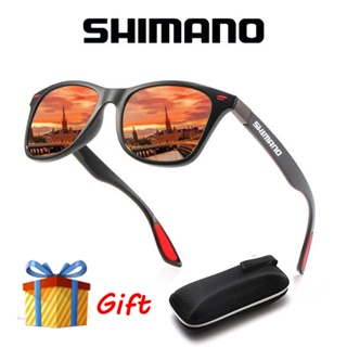 Shimano แว่นตากันแดด เลนส์โพลาไรซ์ UV400 แว่นกันแดดผู้ชาย สําหรับขี่จักรยาน ตกปลา เดินป่า ตั้งแคมป์ เล่นกีฬากลางแจ้ง