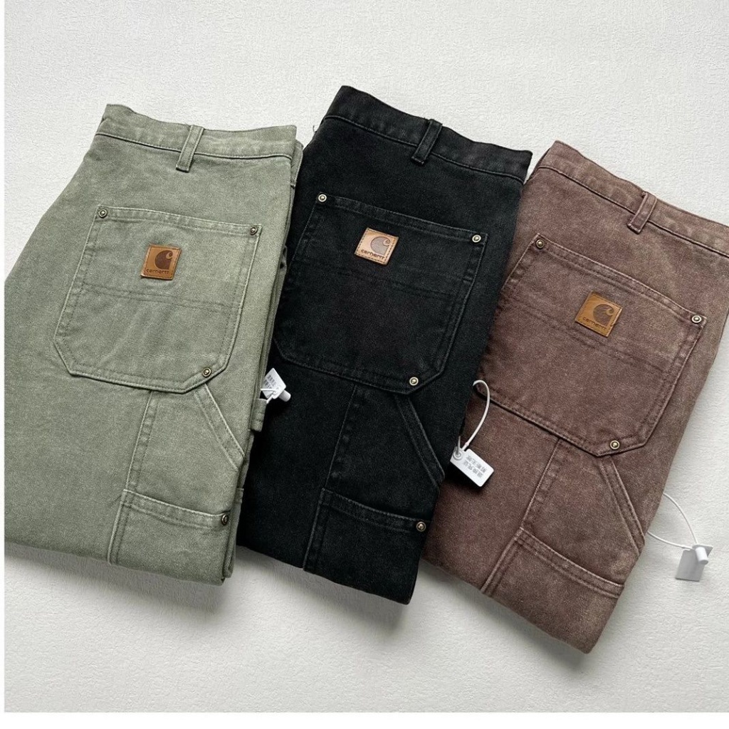 qila-carhartt-cahart-b01-b136-washed-old-tooling-pants-double-knee-canvas-logging-pants-trousers